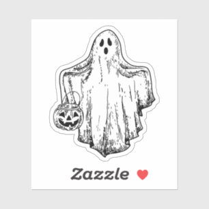 Trick oder Treat Ghost Sticker