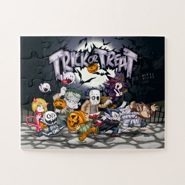 Trick oder Treat Ghouls Puzzle (Horizontal)