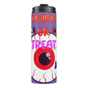 Trick oder Treat - Gigant Eyeball und Halloween Ca Thermosbecher