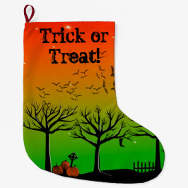 Trick oder Treat Halloween Bonbons Großer Weihnachtsstrumpf