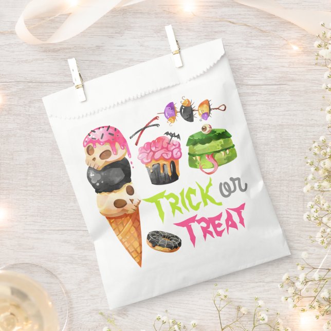 Trick oder Treat Halloween Candy Favor Bag Geschenktütchen (Ausgeschnitten)
