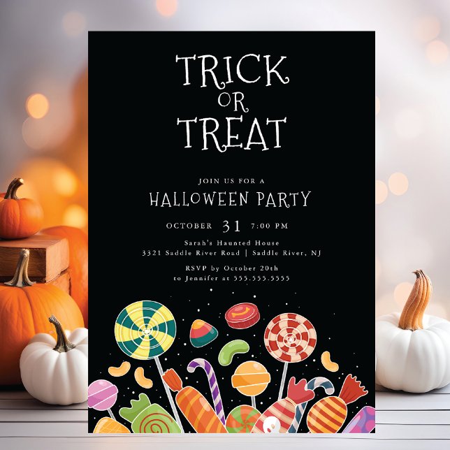 Trick oder Treat Halloween Einladung (Von Creator hochgeladen)