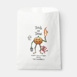 Trick oder Treat Halloween-Fahnen Geschenktütchen