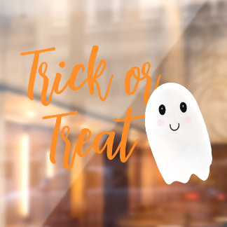 Trick oder Treat Halloween Fensteraufkleber