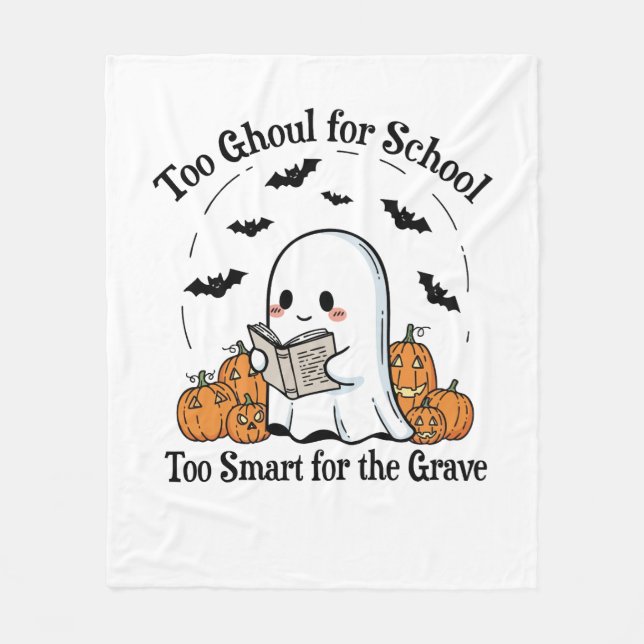 Trick oder Treat Halloween Fleecedecke (Vorderseite)