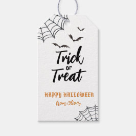 Trick oder Treat Halloween Gefallen Tags Geschenkanhänger