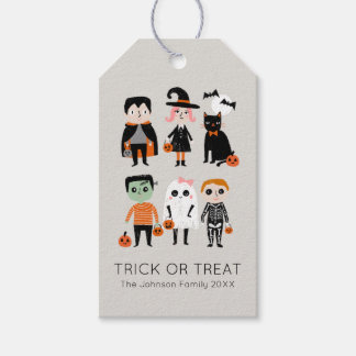 Trick oder Treat halloween Geschenkanhänger
