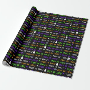 Trick oder Treat Halloween Geschenkpapier