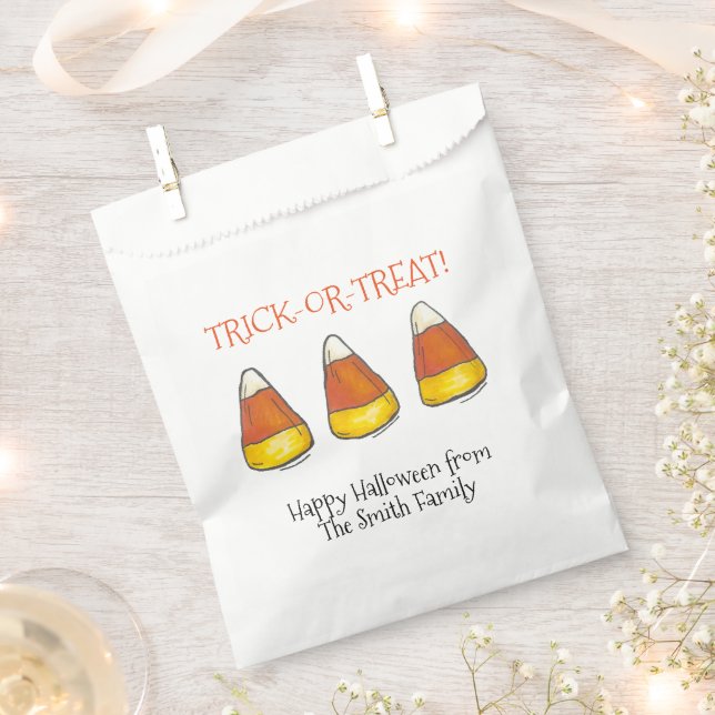 Trick oder Treat Halloween Herbst Candy Mais Kandi Geschenktütchen (Ausgeschnitten)