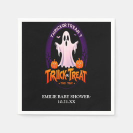 Trick oder Treat Halloween-Kinderdusche Serviette