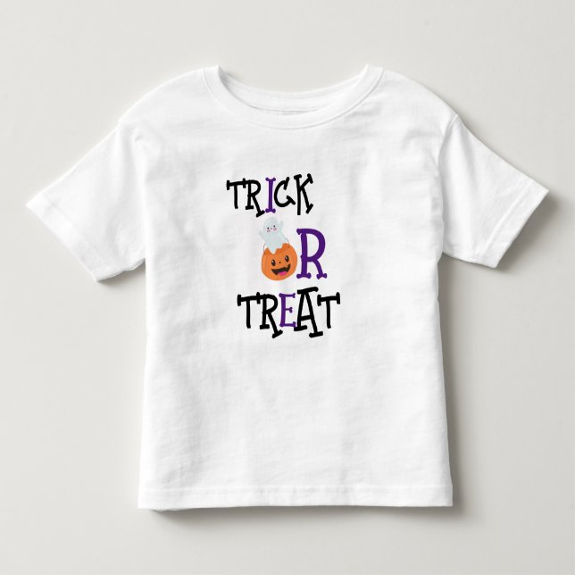 Trick oder Treat Halloween Kleinkind T-shirt (Vorderseite)