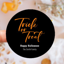 Trick oder Treat Halloween Leckerei Sticker