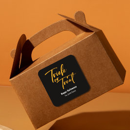 Trick oder Treat Halloween Leckerei Sticker