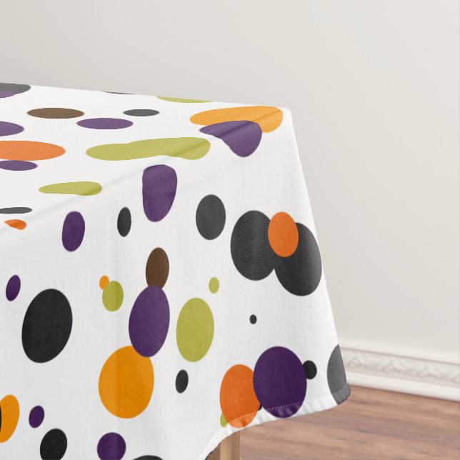 Trick oder Treat Halloween Moderne Polka Docks Tischdecke (Beispiel)
