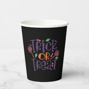 Trick oder Treat Halloween Pappbecher