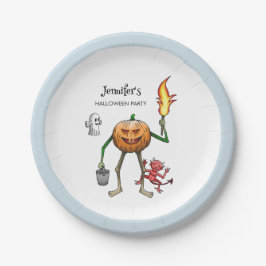 Trick oder Treat Halloween Pappteller