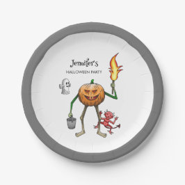 Trick oder Treat Halloween Pappteller