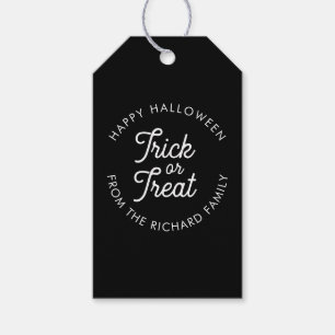Trick oder Treat Halloween-Party Gefälligkeitsmark Geschenkanhänger