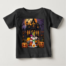 Trick oder Treat Halloween Personalidentieller Nam Baby T-shirt