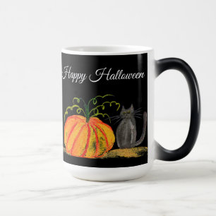 Trick oder Treat Halloween Pumpkin Cat Niedlich Verwandlungstasse