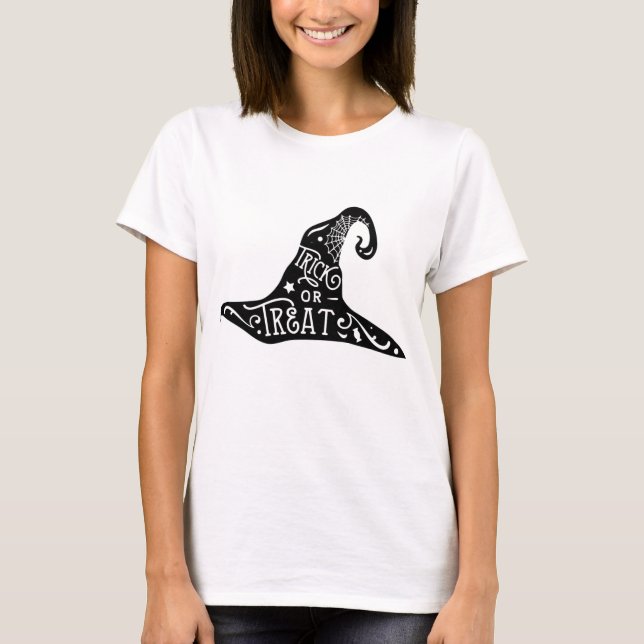 Trick oder Treat Halloween T-Shirt (Vorderseite)