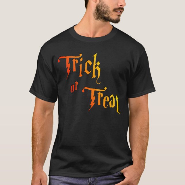 Trick oder Treat Halloween T-Shirt (Vorderseite)