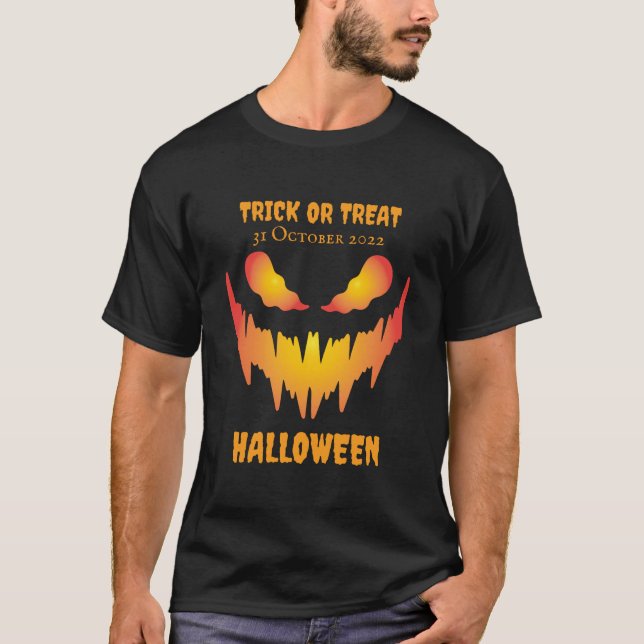 Trick oder Treat Halloween T-Shirt (Vorderseite)