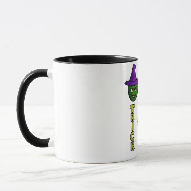 Trick oder Treat Halloween-Tasse Tasse (Links)