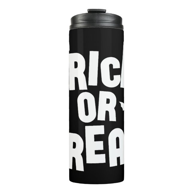 Trick oder Treat Halloween Thermosbecher (Vorderseite)