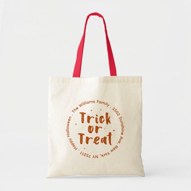 Trick oder Treat Halloween Tote Bag Tragetasche (Vorne)