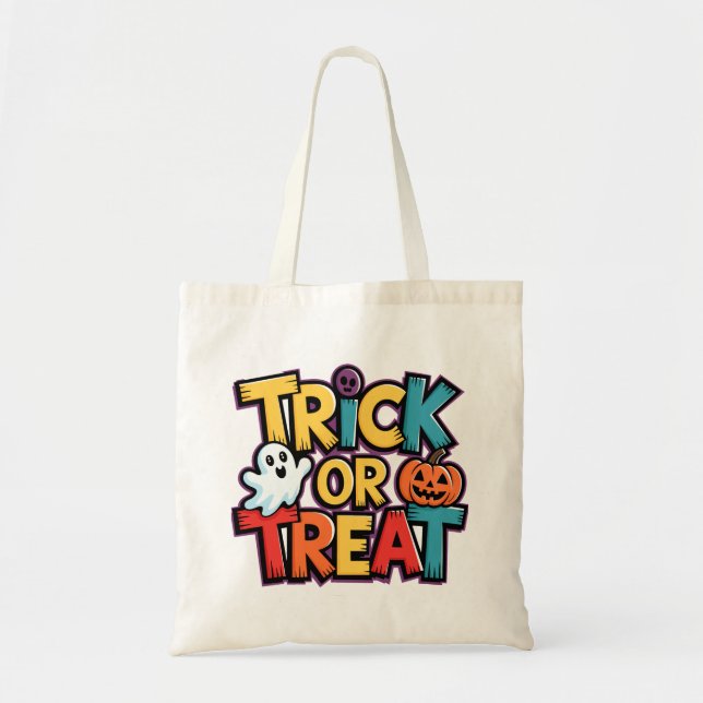 Trick oder Treat Halloween Tote Bag Tragetasche (Vorne)