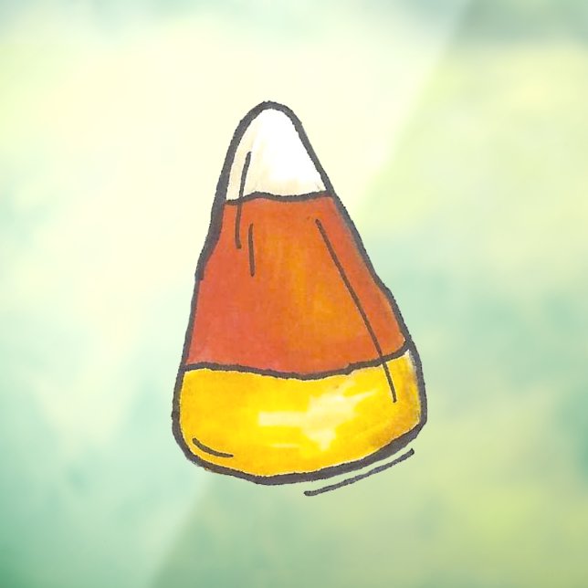 Trick oder Treat Happy Halloween Candy Corn Decke Fensteraufkleber (Blatt 3)