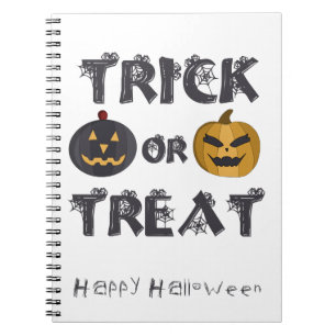 Trick oder Treat Happy Halloween Notizblock