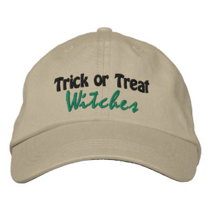 Trick oder Treat Hexen Funny Halloween Sprichwort Bestickte Baseballkappe
