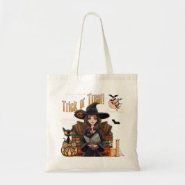 Trick oder Treat Hexenhimmel Coquette Tote Tasche
