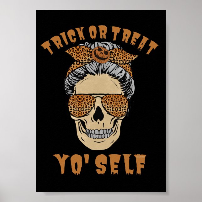 TRICK ODER TREAT IHNEN SELBST lustige Hallope zwis Poster (Vorne)