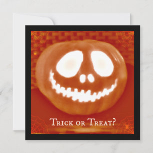 Trick oder Treat Jack-O' Lantern Halloween-Einladu Einladung