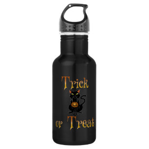 Trick oder Treat Kitty Edelstahlflasche