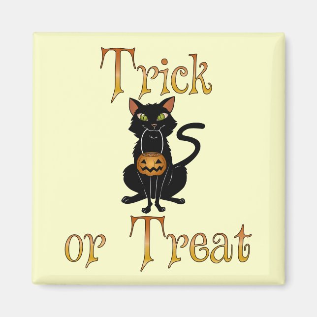 Trick oder Treat Kitty Magnet (Vorne)