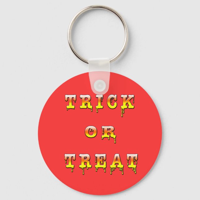 Trick oder Treat (Maisbonbons) Schlüsselanhänger (Vorderseite)