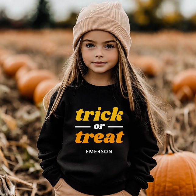 Trick oder Treat Mit Monogramm Halloween (Von Creator hochgeladen)