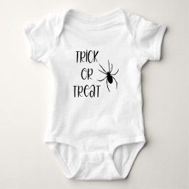 Trick oder Treat (mit Spinne) Baby Strampler