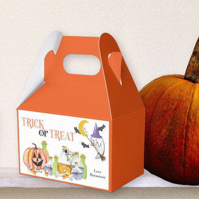 Trick oder Treat Niedlich Ghost Pumpkin and Magic  Geschenkschachtel (Trick or Treat halloween favor boxes for baby shower, birthday parties ..)