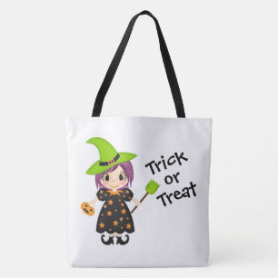 Trick oder Treat Niedliche Hexe Tasche