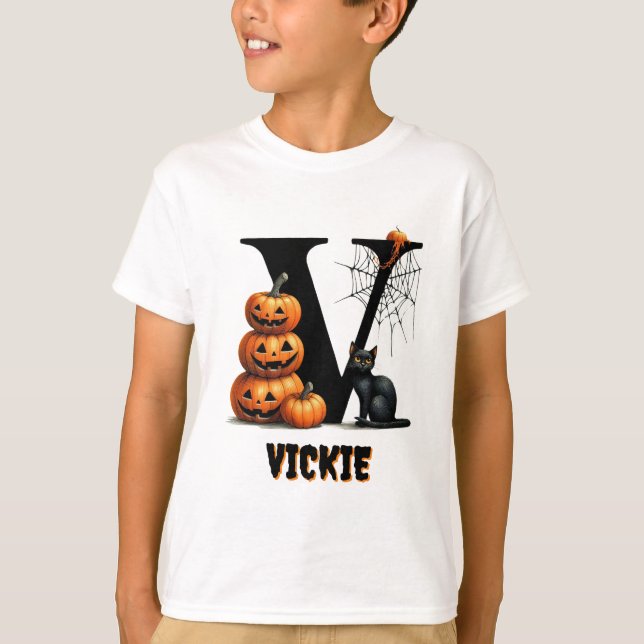 Trick oder Treat Niedliches Halloween T-Shirt (Vorderseite)
