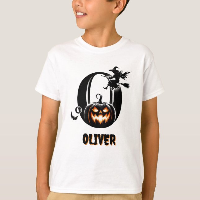 Trick oder Treat Niedliches Halloween T-Shirt (Vorderseite)