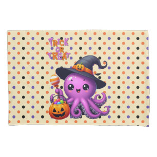 Trick oder Treat Octopus Halloween Kissenbezug