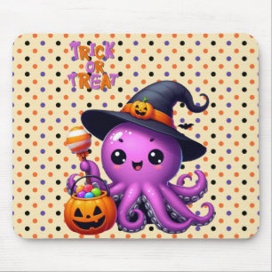 Trick oder Treat Octopus Halloween Mousepad