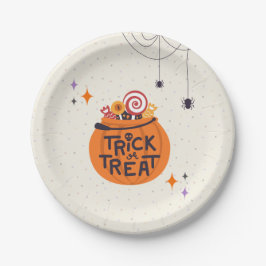Trick oder Treat Pappteller
