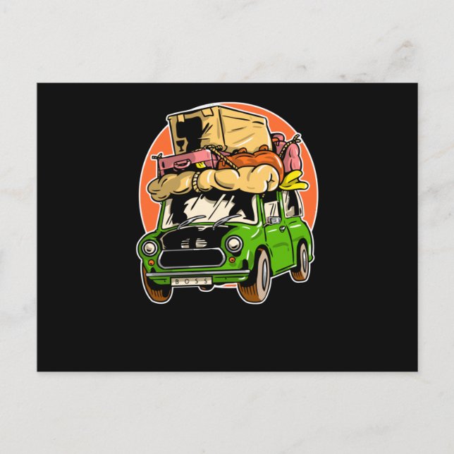 Trick oder Treat Postkarte (Vorderseite)